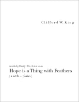 Hope is a Thing with Feathers SATB choral sheet music cover